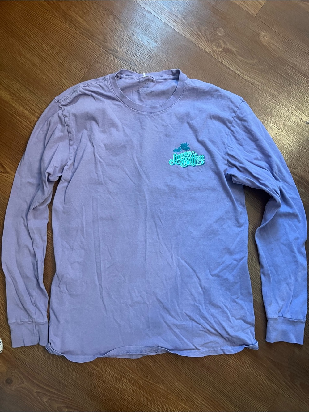 Margaritaville Lavender Long Sleeve Shirt with Teal Logo
